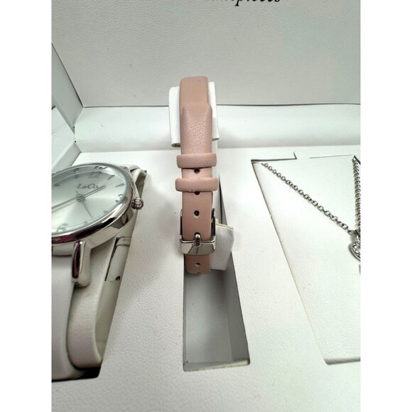 L&Co Womens Watch Necklace Set Interchangeable Bands - Picture 5 of 6